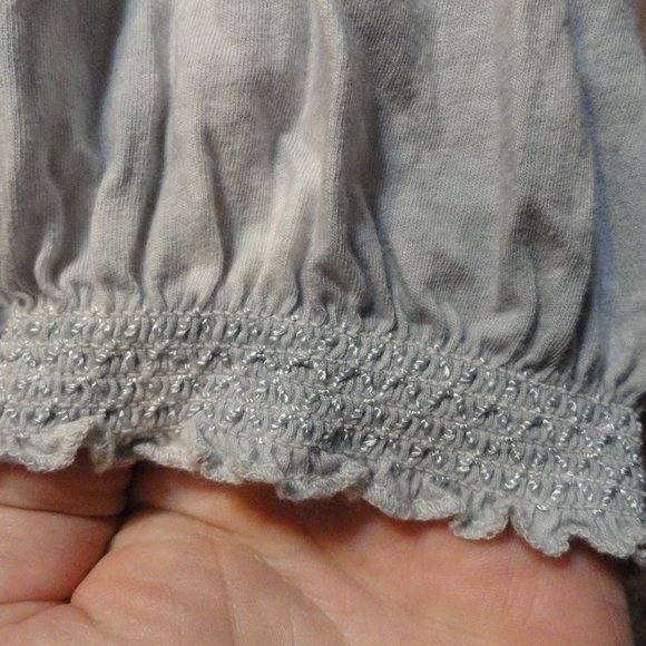 dress Barn Embroidered and beaded top blouse~tie dye style~fringe cuffs~… - Picture 4 of 5